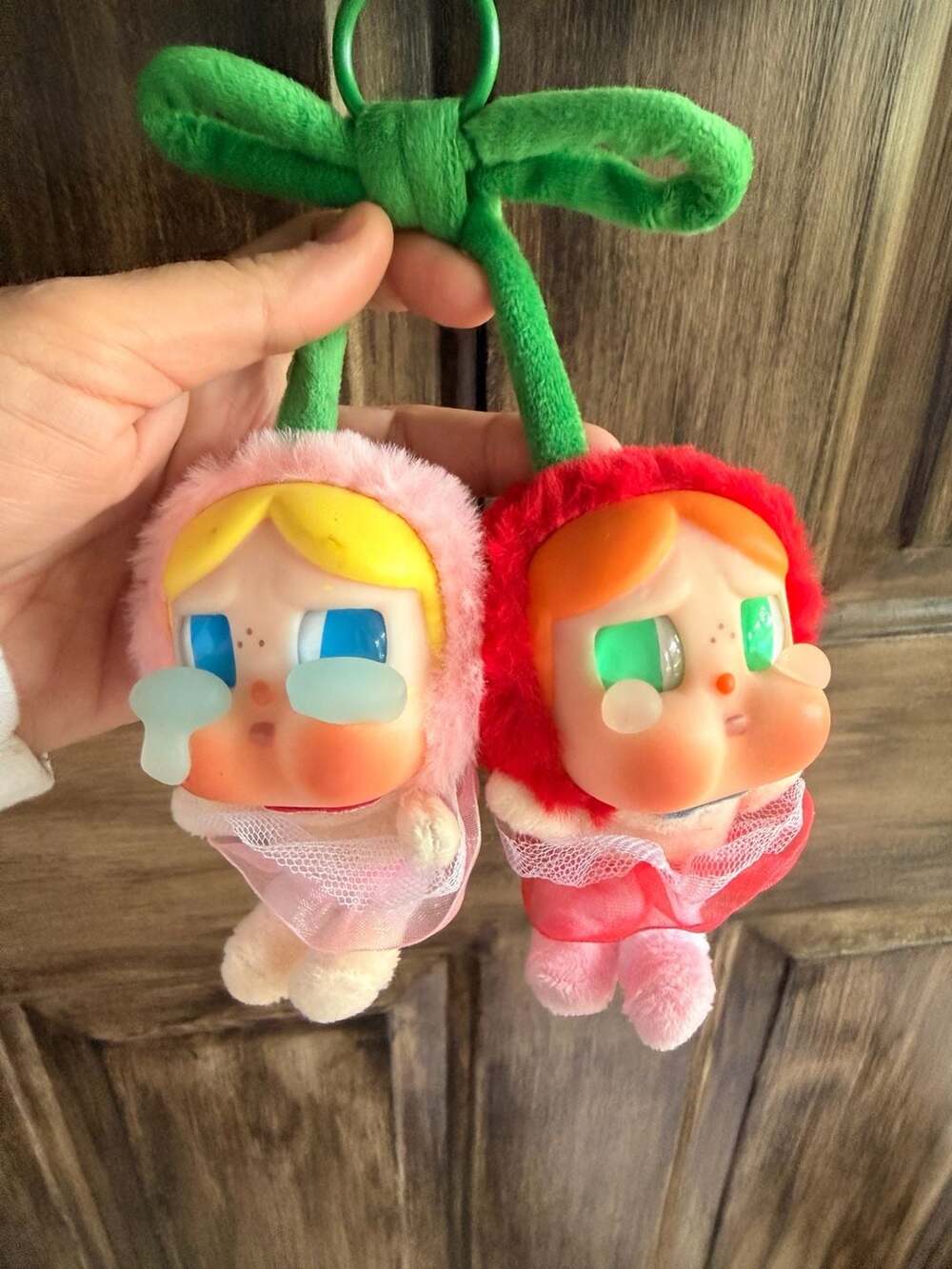 POP MART Crybaby Crying For Love Love You Cherry Plush Figure Pendant